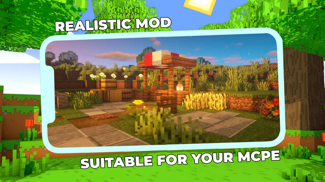 Realistic Mod for Minecraft - عکس برنامه موبایلی اندروید