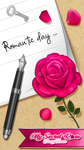 My Secret Rose Diary Theme - Image screenshot of android app