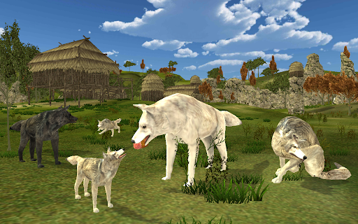 The Hunter Wolf: Wolf 3D Simul - Gameplay image of android game