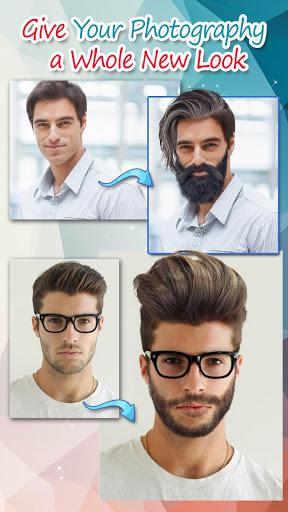 Men Hairstyles - Beard Camera - Image screenshot of android app