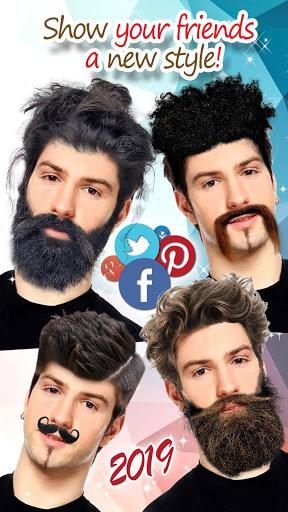 Men Hairstyles - Beard Camera - Image screenshot of android app