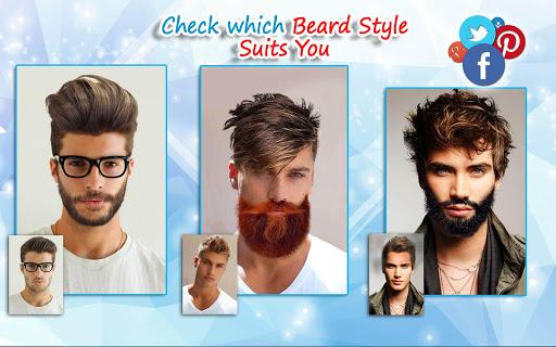 Men Hairstyles - Beard Camera - Image screenshot of android app