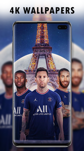 Download Messi PSG Blue Kit Wallpaper