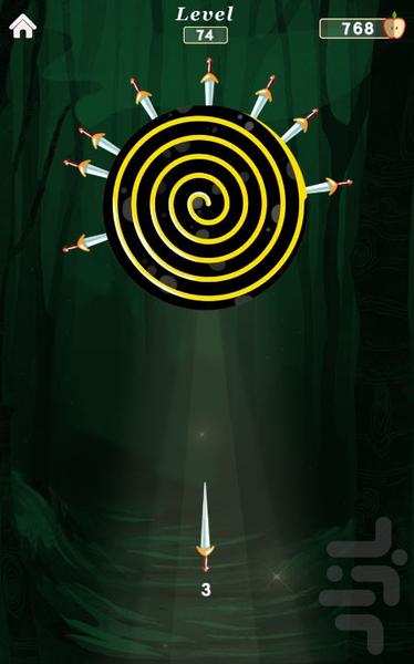 چاقو چرخ - عکس بازی موبایلی اندروید