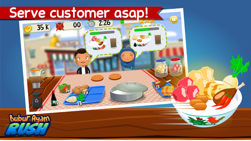 Bubur Ayam Rush - Cooking Game - عکس بازی موبایلی اندروید