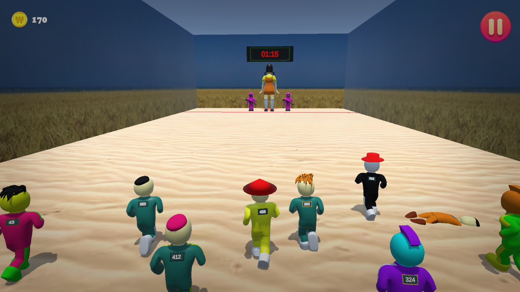 Squid Challenge: 3 Games in 1 - Gameplay image of android game