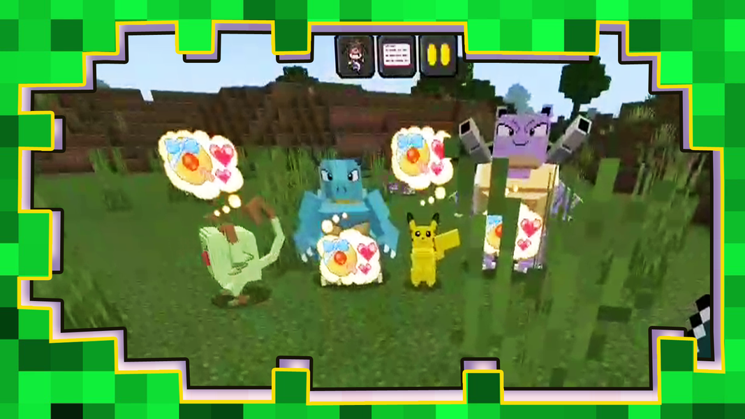 Pixelmon Go Minecraft Game Mod - Gameplay image of android game