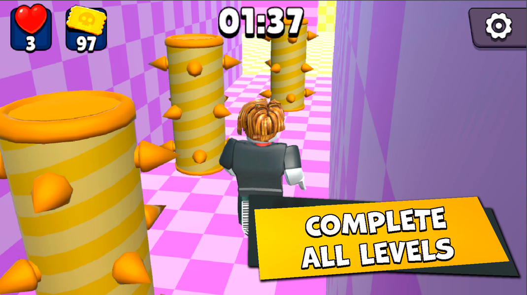 Obby Escape from Circus Prison - Gameplay image of android game