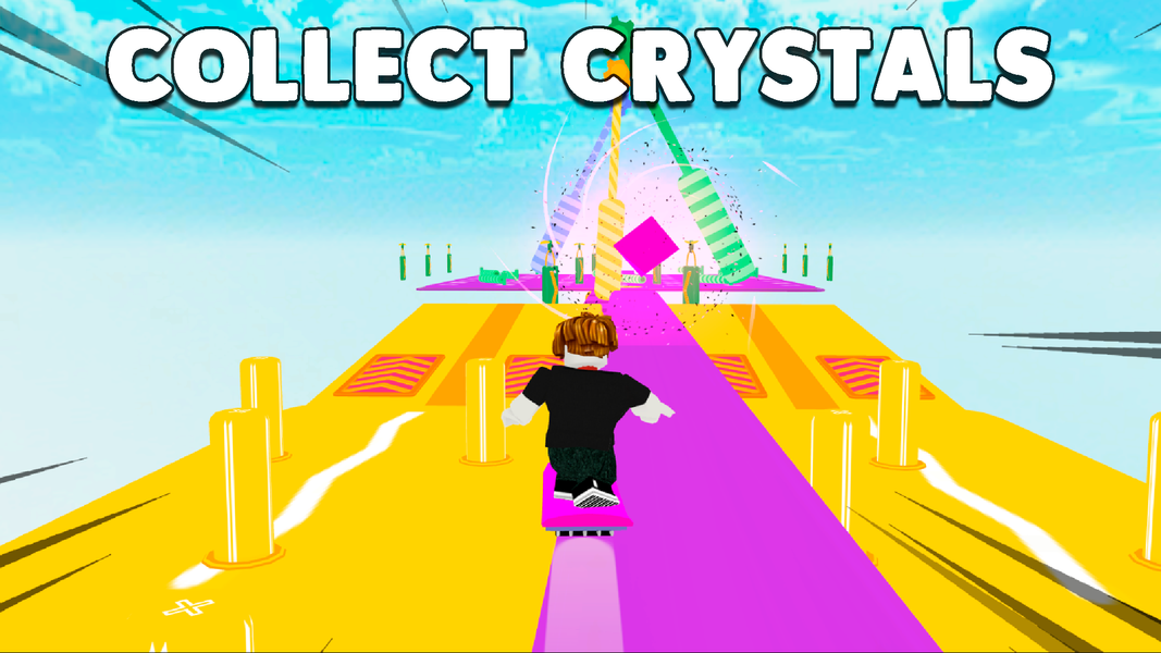 Obby Snowboard: Parkour Racing - عکس بازی موبایلی اندروید