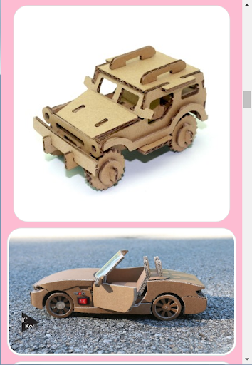 Miniature Car Design From Cardboard - عکس برنامه موبایلی اندروید