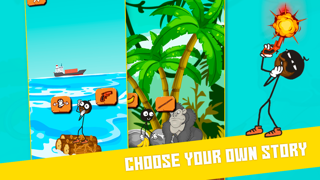 Stickman Escape Story Help Him - عکس بازی موبایلی اندروید