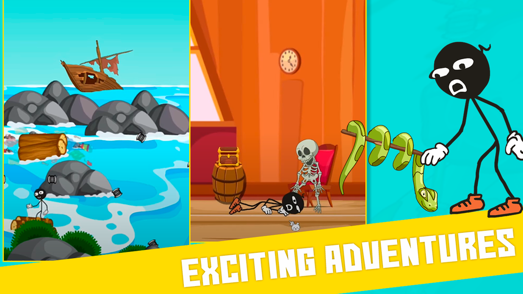 Stickman Escape Story Help Him - عکس بازی موبایلی اندروید