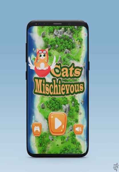 Mischievous cats - Gameplay image of android game