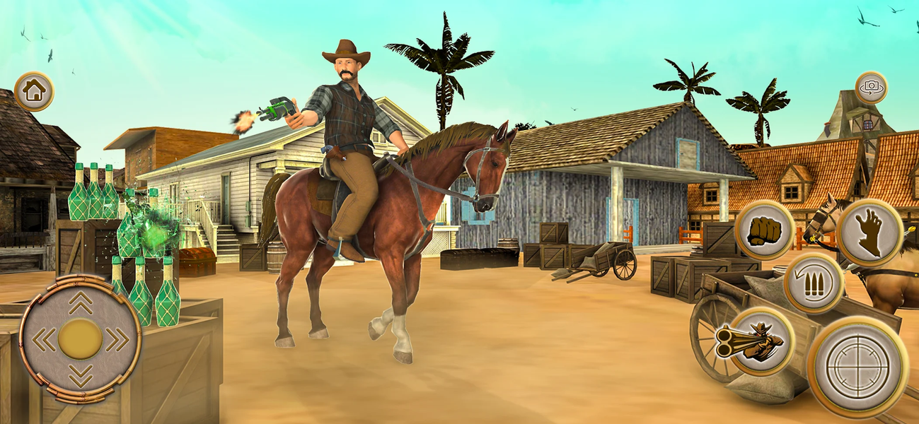 Wild West Cowboy Gunfighter - Gameplay image of android game