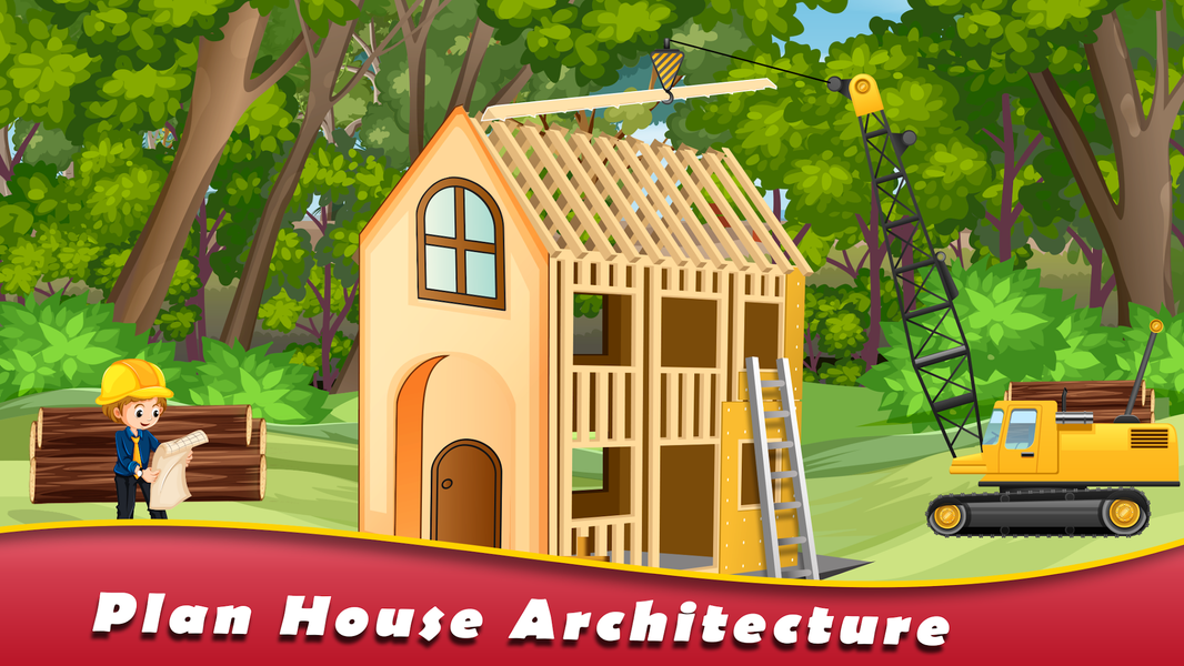 Jungle House Builder Games - عکس بازی موبایلی اندروید