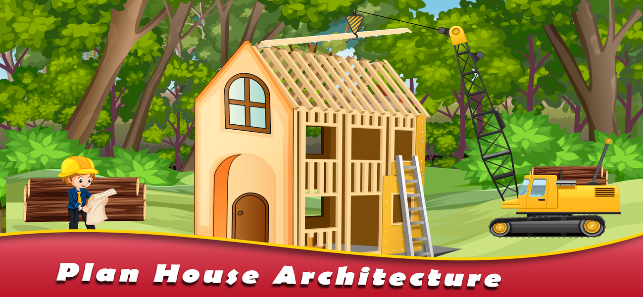 Jungle House Builder Games - عکس بازی موبایلی اندروید