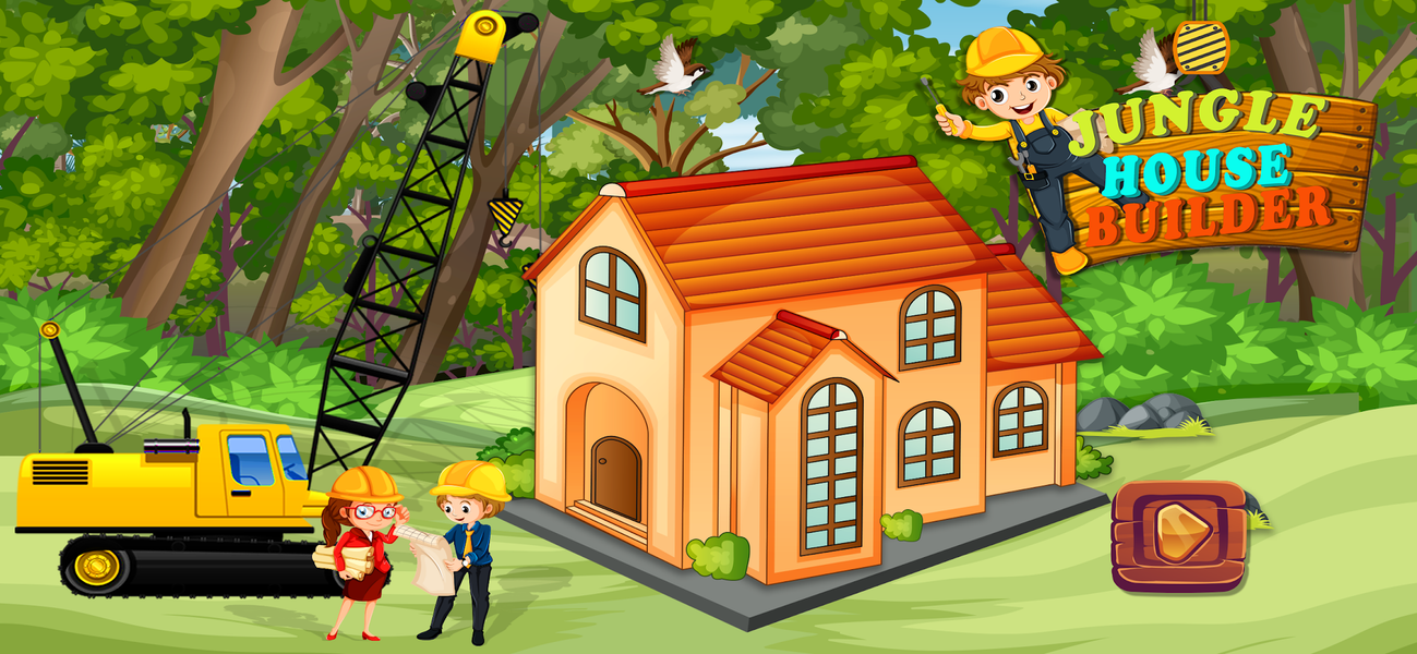 Jungle House Builder Games - عکس بازی موبایلی اندروید