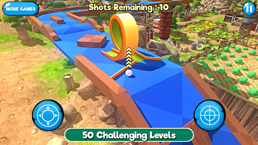 Mini Golf 3D Farm Stars Battle - Gameplay image of android game