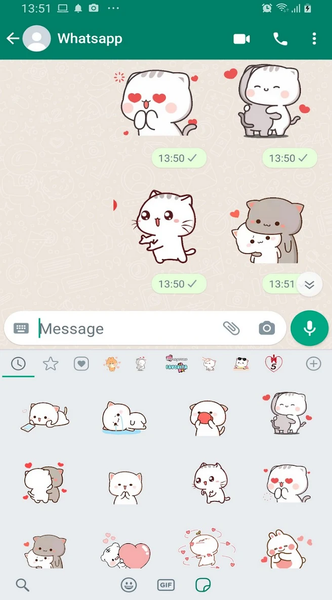 Animated Mochi Peach Stickers - عکس برنامه موبایلی اندروید