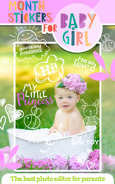 Month Stickers for Baby Girl - عکس برنامه موبایلی اندروید