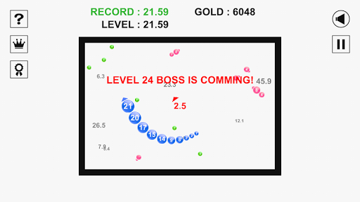 Snake Ball Lover - Gameplay image of android game