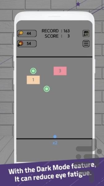 Swipe brick breaker - Gameplay image of android game