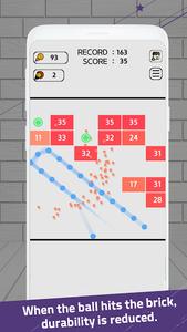 Swipe Brick Breaker - Gameplay image of android game