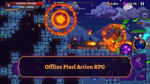 Moonrise Arena - Pixel RPG - Gameplay image of android game