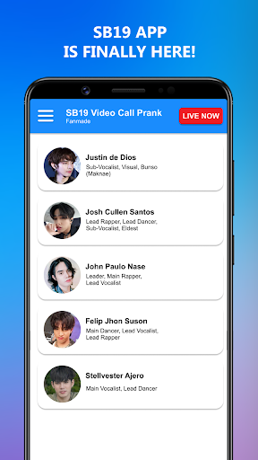 SB19 Video Call Prank - عکس برنامه موبایلی اندروید