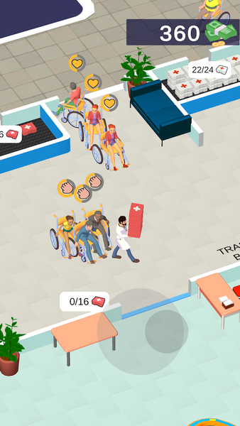 Hospital Manager - Gameplay image of android game