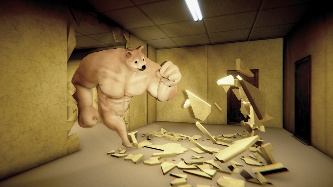 Backrooms Buff Doge Horror - Gameplay image of android game