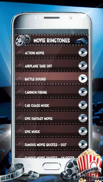 Movie Ringtones - Notification - عکس برنامه موبایلی اندروید