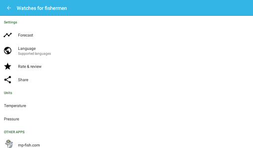 Fisherman's Watch - Image screenshot of android app