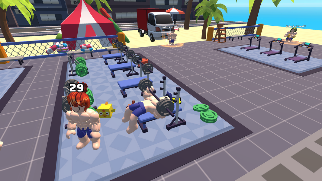 Muscle Hero: Gym Clicker - عکس بازی موبایلی اندروید