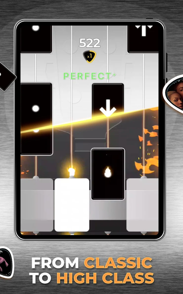Guitar Fire ۲ - Music Game - عکس بازی موبایلی اندروید