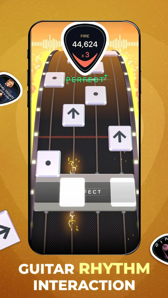 Guitar Fire 3 - Music Game - عکس بازی موبایلی اندروید