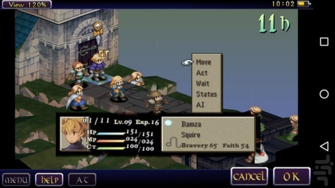 final fantasy tactics the war of the - Gameplay image of android game