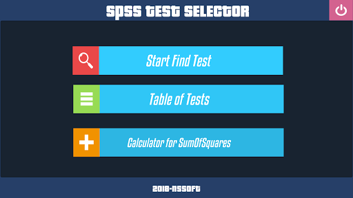 SPSS Test Selector - عکس برنامه موبایلی اندروید