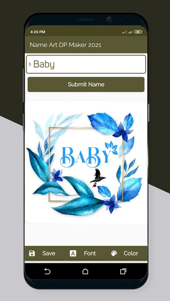 Name Art DP Maker 2024 - Image screenshot of android app