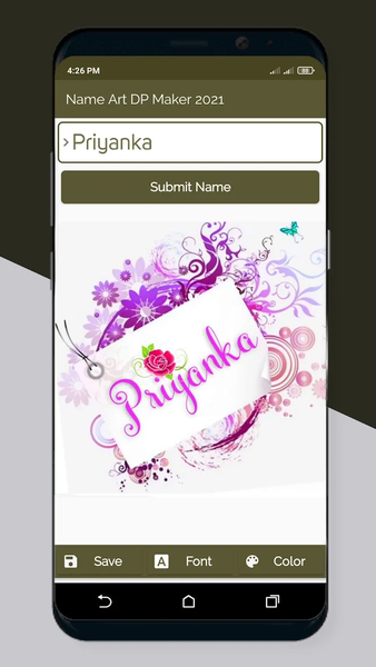 Name Art DP Maker 2024 - Image screenshot of android app