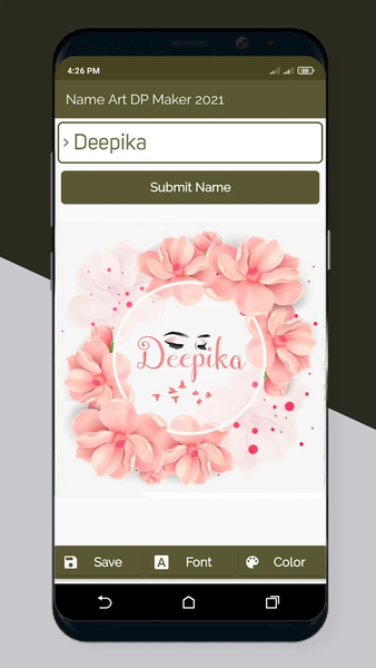 Name Art DP Maker 2024 - Image screenshot of android app