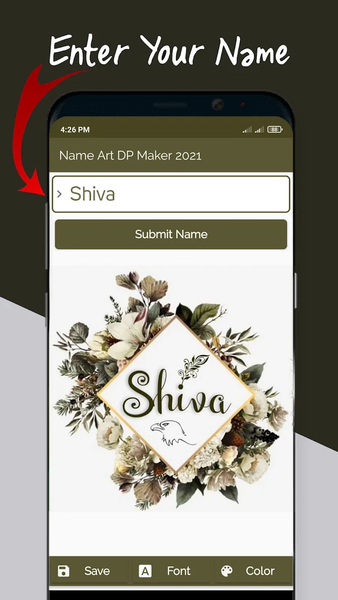 Name Art DP Maker 2024 - Image screenshot of android app