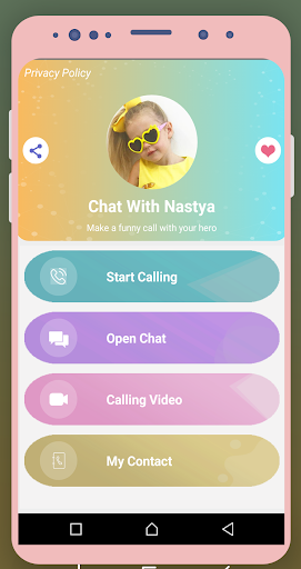 Chat With Nastya - عکس برنامه موبایلی اندروید