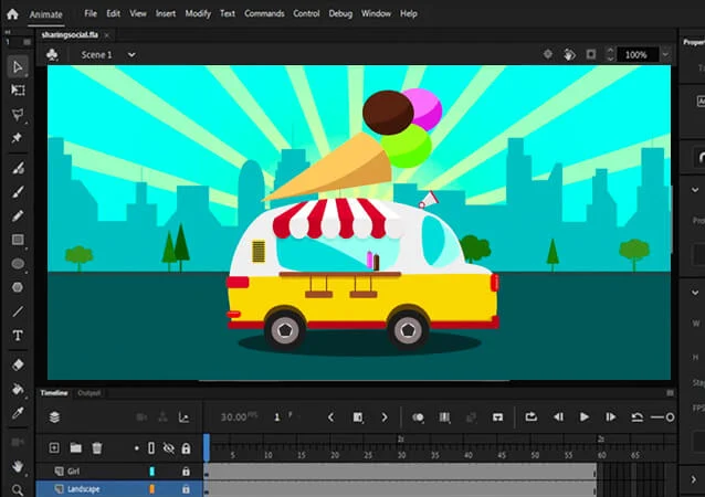 Adobe Animate Tutorial - عکس برنامه موبایلی اندروید