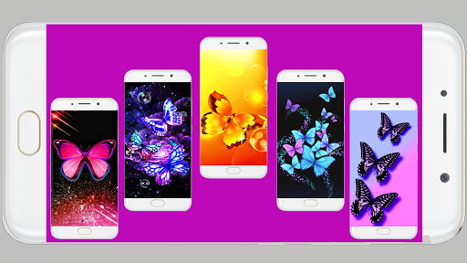 Neon Butterfly Wallpaper - Image screenshot of android app