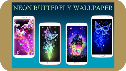 Neon Butterfly Wallpaper - Image screenshot of android app