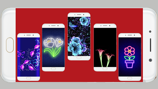 Neon Flower Wallpaper - Image screenshot of android app