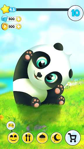 Pu My talking panda, pet care - Gameplay image of android game