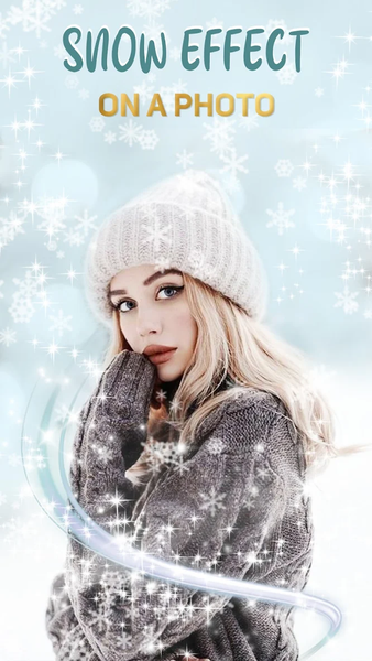Snow Effect on Photo - Editor - عکس برنامه موبایلی اندروید