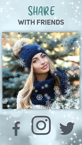 Snow Effect on Photo - Editor - عکس برنامه موبایلی اندروید